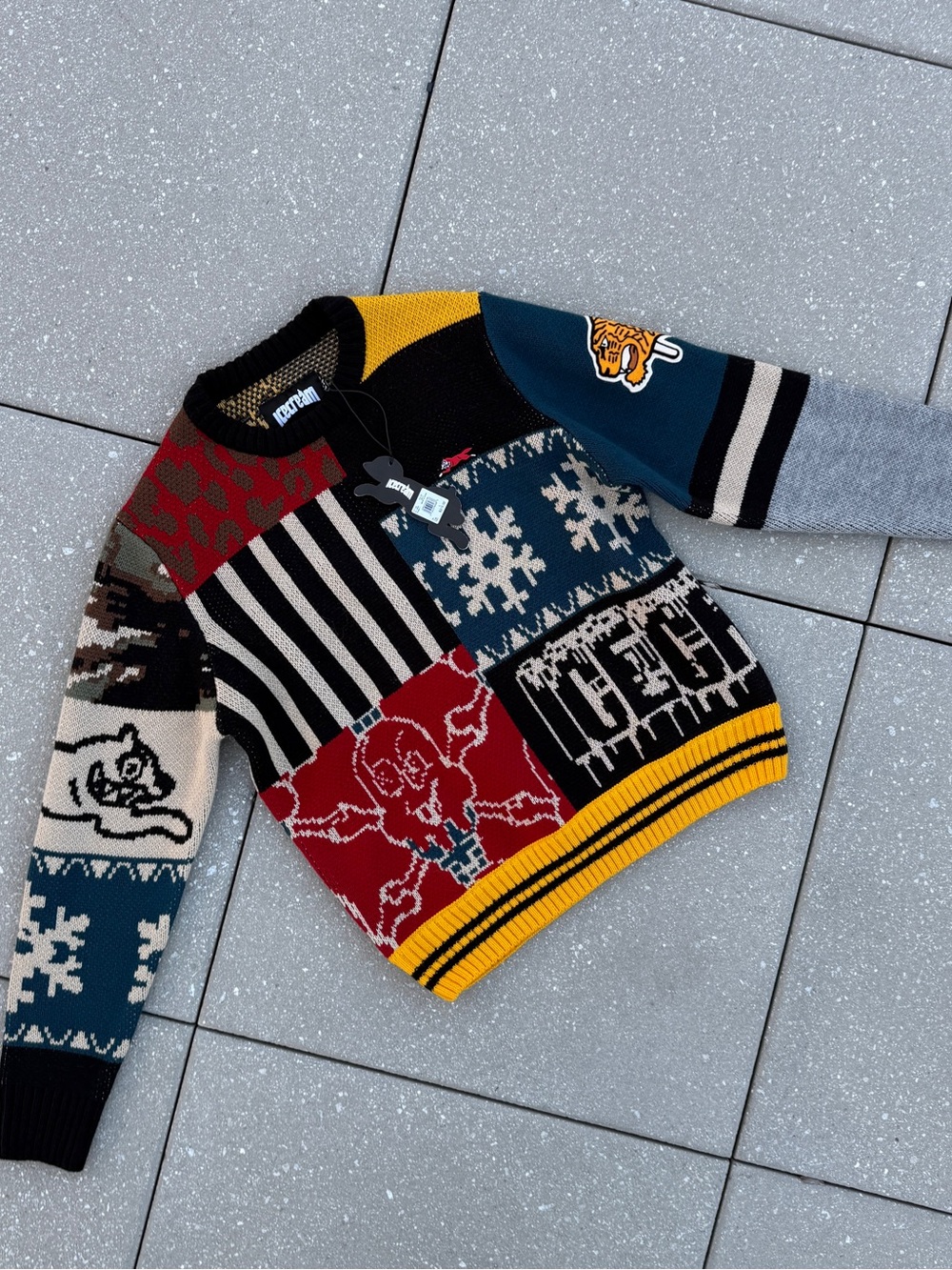 Billionaire Boys Club Ice Cream Syrup Long Sleeve Knit Sweater